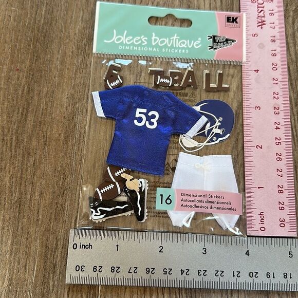 NEW Jolee’s Boutique Football Dimensional Stickers (16 pieces) - Picture 1 of 4